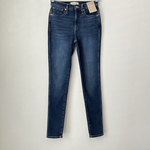 Madewell Jeans Blue 10” High-Rise Skinny Magic Pockets 25 - Picture 9 of 12